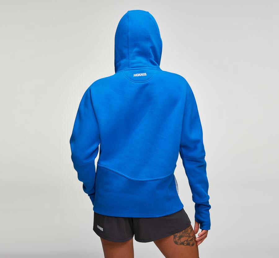 Sudadera Con Capucha Hoka One One Mujer Azules - Performance - CKFE26519